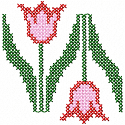 Cross Stitches Embroidery Design 9